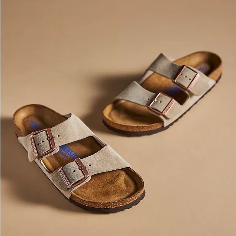 BIRKENSTOCK Suede Soft Footbed Arizona!